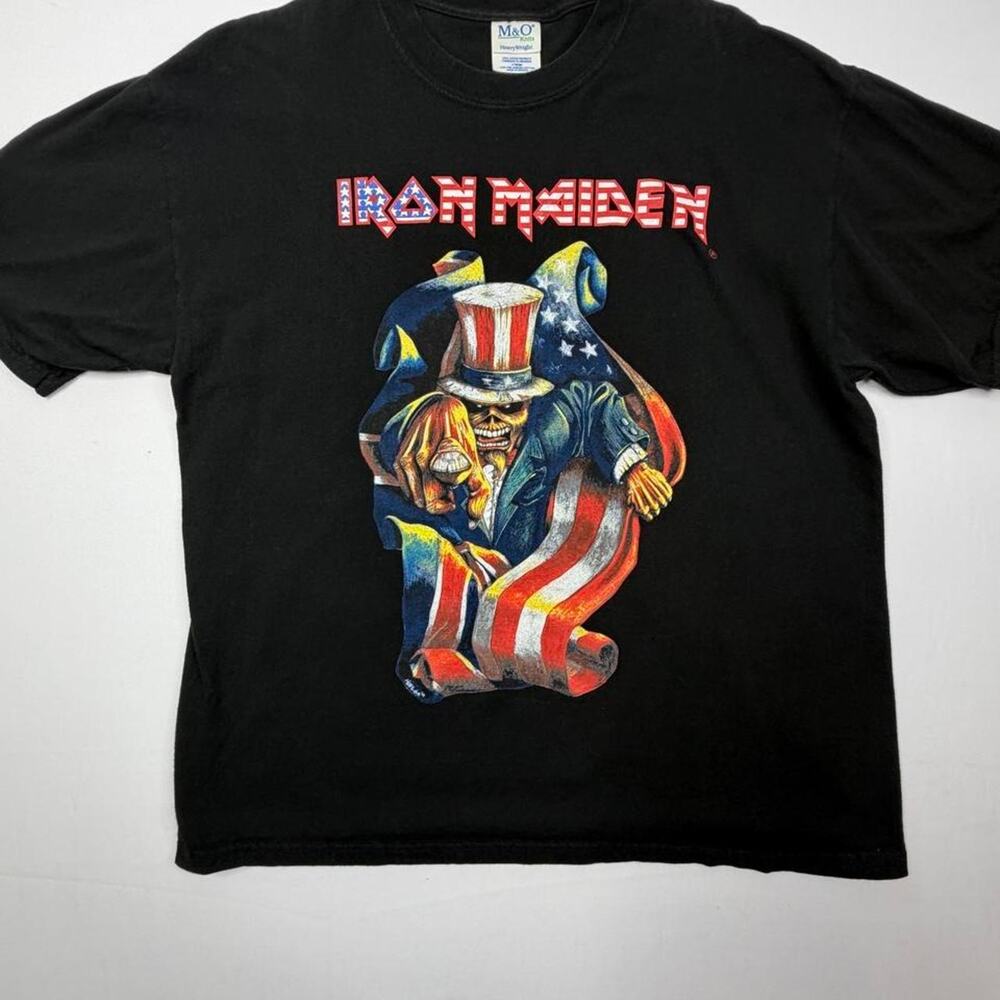 Vintage 1999 Iron Maiden Eddie Uncle San T-Shirt XL Black M&O Heavyweight Band T